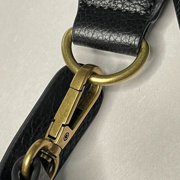 Banana Republic Factory Black Leather Crossbody Bag - Picture 9 of 10